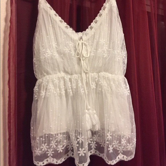 Nana Macs Since That Summer Floral Lace Tank Top - Picture 4 of 4